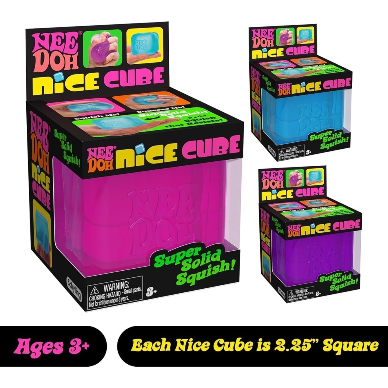 NEEDOH NeeDoh Nice Cube ?C Solid Squish ?C 2.25?? Cube - Image 2