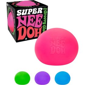 NEEDOH Super NeeDoh ?C Jumbo Stress Ball ?C 4.5?? ?C Assorted