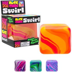 NEEDOH NeeDoh Nice Cube Swirl ?C Solid Squish ?C Assorted